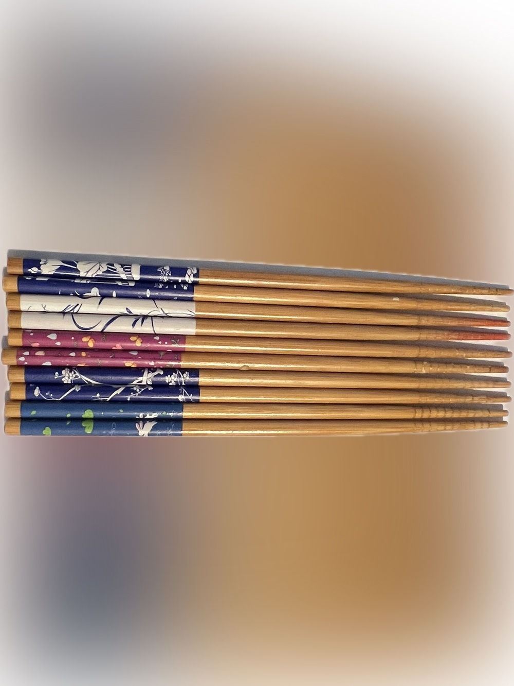 Reusable Chop Japanese Style Wooden 5 Pairs Kitchen Dining Utensil Cutlery